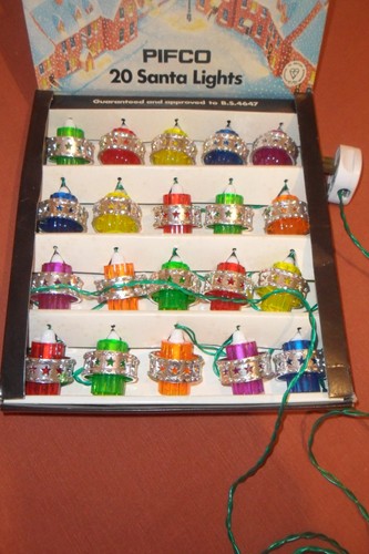 Vintage pifco santa lights - vintage,