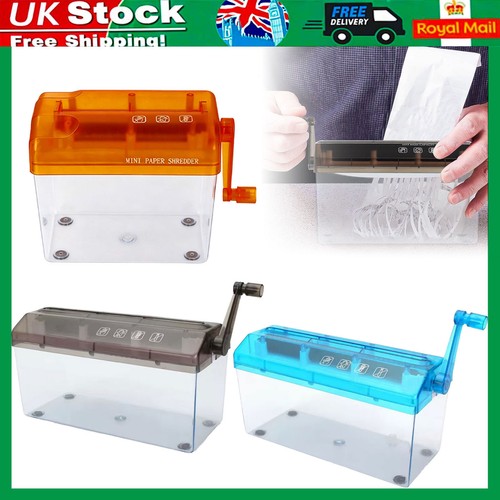 Mini paper shredder hand - shredder, a4/a6