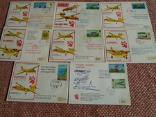 F2414 - Guernsey / Alderney  8 x Flown Official  Covers