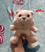 Care Bears Vintage Pink Plush Soft Toy Collectible Teddy Bear 1980s