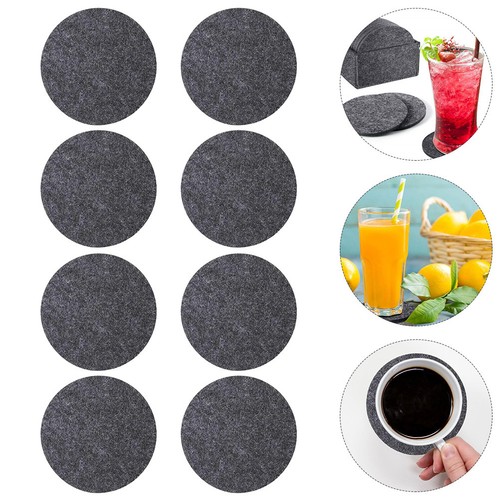 12pcs felt round placemat - felt,