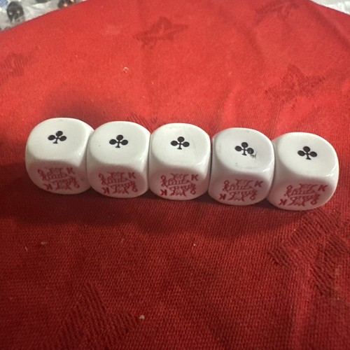 New set poker dice 16mm - poker, dice,