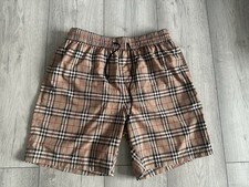 Burberry Men's Check Swim Shorts Size Small