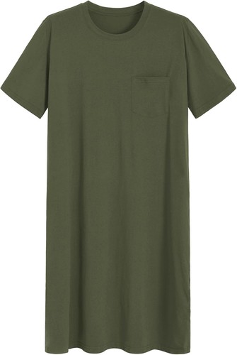 Mens cotton nightshirt short - cotton,