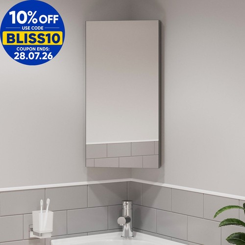 Corner bathroom mirror cabinet - corner,