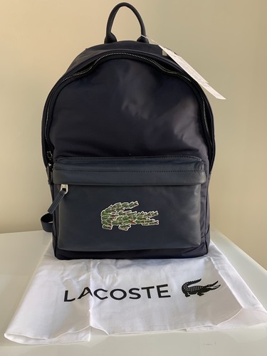 Bnwt lacoste black - black, crocodile