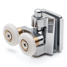 2 x Bottom Zinc Alloy Shower Door Rollers/Runners/Spares 20mm Wheels L090