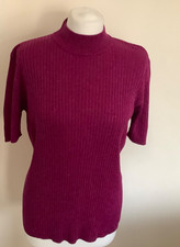 Basler jumper 14 silk mix knit ribbed sparkly