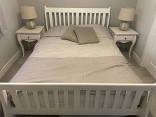 Immaculate Bedroom Furniture Set. DBL Bed Wardrobe Drawers and Bed Side Tables