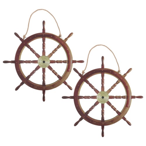 2pcs ship wheel - wall,