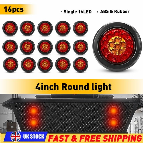 Round red amber 16 - 4",