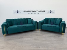 Antalya Sofa in New Teal Plush