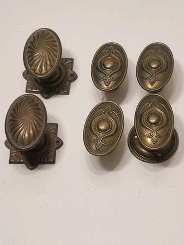 Antique brass edwardian oval - antique,