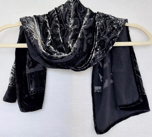 Scarf black pewter - black, &