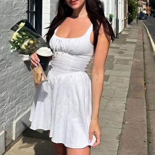 Reformation daria linen - linen, dress