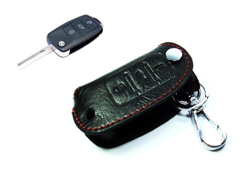 Leather remote key ring fob - remote,