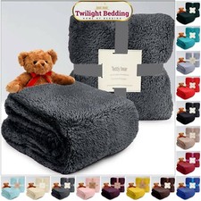 Teddy Bear Fleece Throw Over