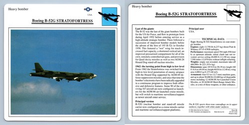 Boeing 52g stratofortress - boeing, b-52g