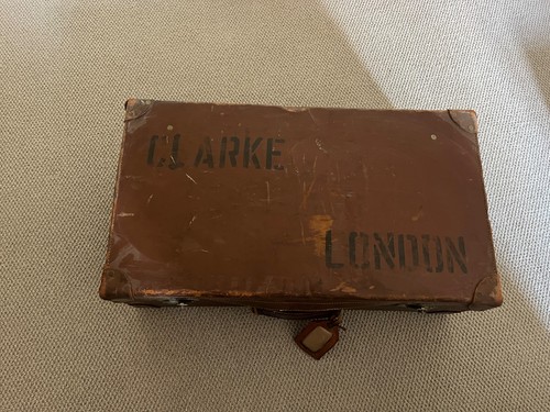 Vintage small brown leather - small,
