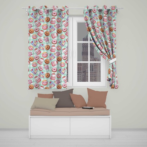Blackout eyelet curtains - blackout,