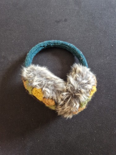 Earmuffs with handknitted - earmuffs, a