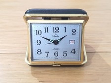 Vintage Starlet Travel Alarm Clock Date - Japan