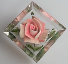 Vintage Reverse Carved Lucite