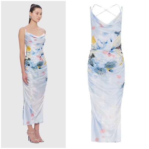 Leo lin silk slip dress - lin,
