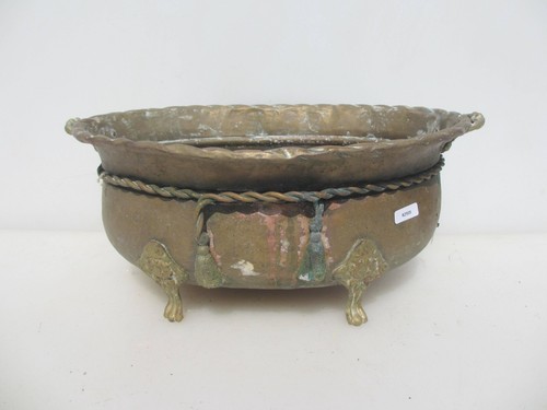 Vintage brass trough - vintage,