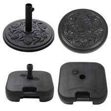 Parasol Base Umbrella Stand Patio Garden Heavy Duty Weighted Black Outdoor Holde