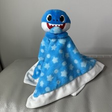Baby Shark Mummy Shark Plush Lovely Baby Comforter Blanket blue