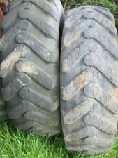 2 x 1400 x 24 8 stud wheels and tyres, pair of, 12 ply, semi industrial