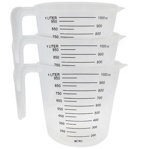3pk litre plastic clear - 1,