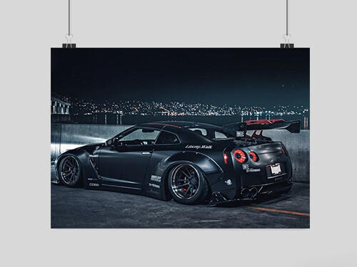 Nissan gtr car poster - gtr,