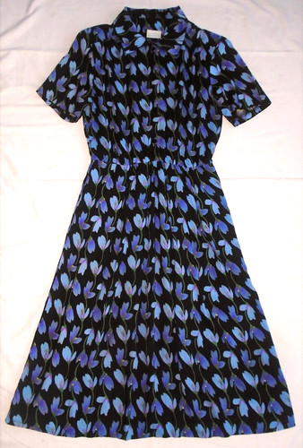 Vintage 80s midi dress - ,