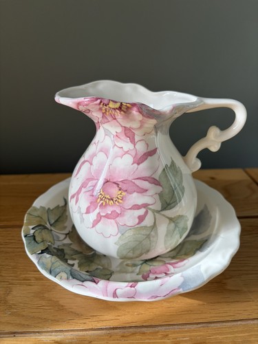 Vintage hadida jug and plate - jug,