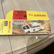 Vintage Dinky Toys Original Empty Box Ford Cortina Rally Car 212
