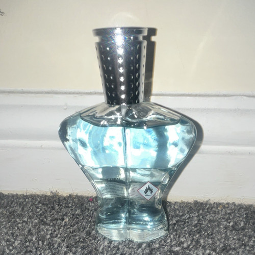Blue glass perfume fragrance - blue,