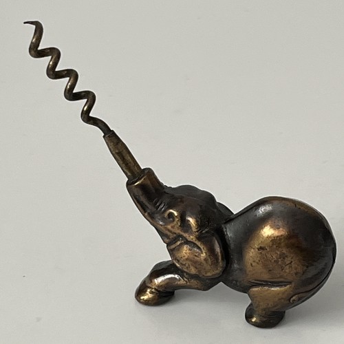 Vintage elephant corkscrew - elephant,