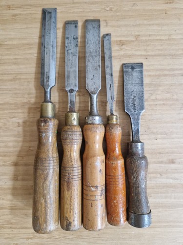 Vintage wood chisels - 5,