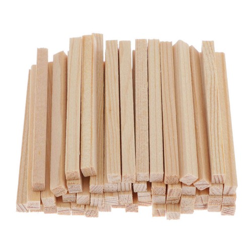 50pack wooden sticks blank - 50pack,