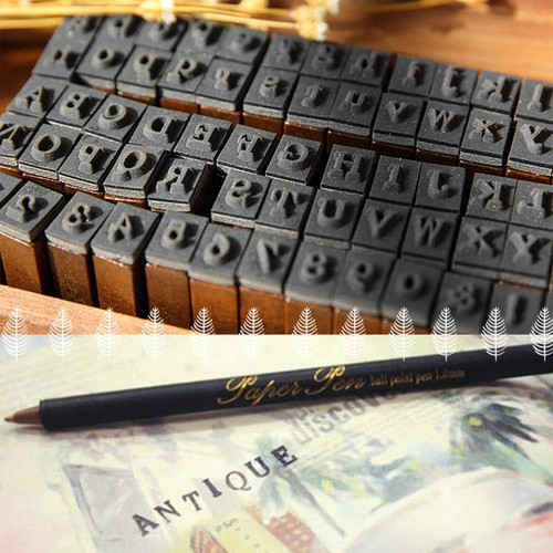 Pcs wooden rubber alphabet - pcs,