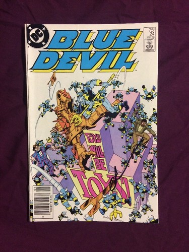 Blue devil signed by - signed,