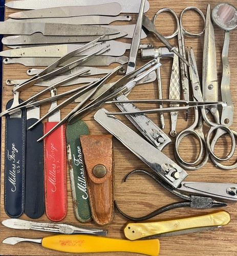 Vintage tweezer nail - nail, file