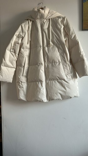 Zara women down coat - down,