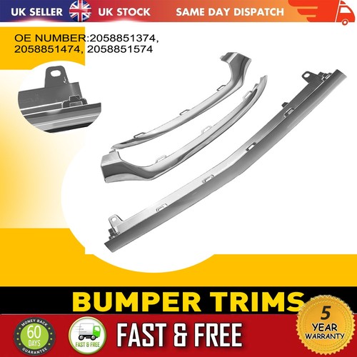 Chrome front bumper - chrome, lower