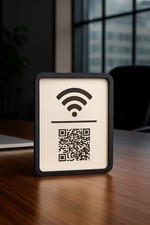 WiFi qr code sign, air Bnb