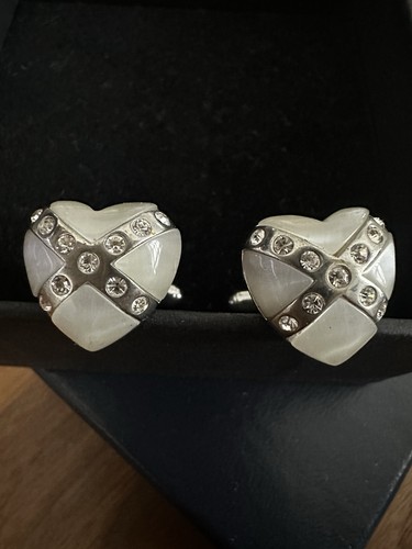 Simon carter heart cufflinks - simon,