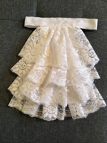 Jabot cravat white lace - cravat,