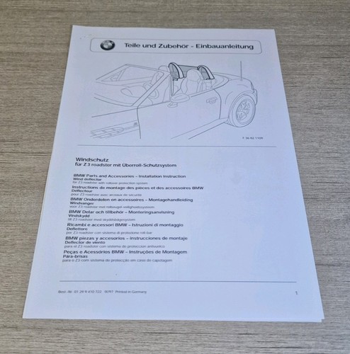 Genuine bmw roadster e36 7 - genuine,